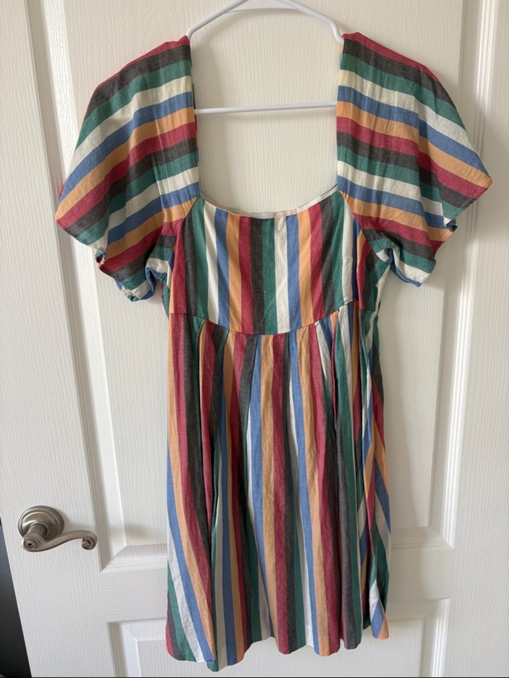 Madewell Multicolor Vertical Stripe Sundress with Scoop Neck